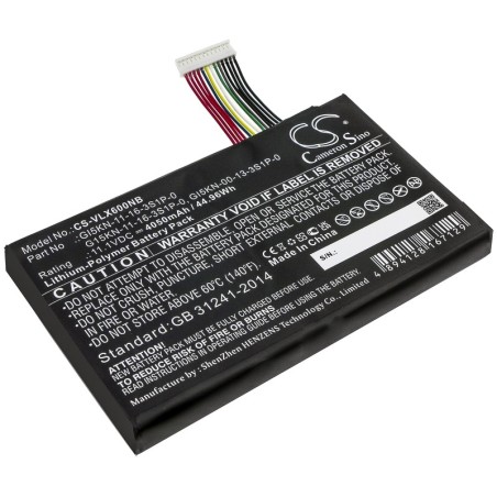 Batterie pour Vulcan X6 (4050 mAh/44.96 Wh, 11.1 V)