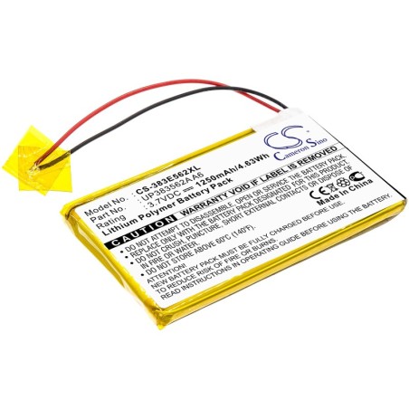 Batterie pour Palm Tungsten E (1250 mAh/4.63 Wh, 3.7 V)