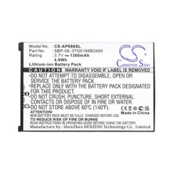 Batterie pour Asus MyPal A686 (1300 mAh/4.81 Wh, 3.7 V)