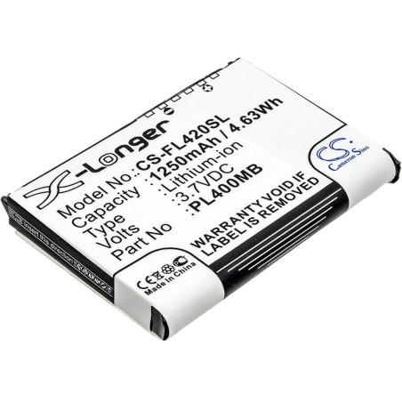 Batterie pour Fujitsu PL400MB (1250 mAh/4.63 Wh, 3.7 V)