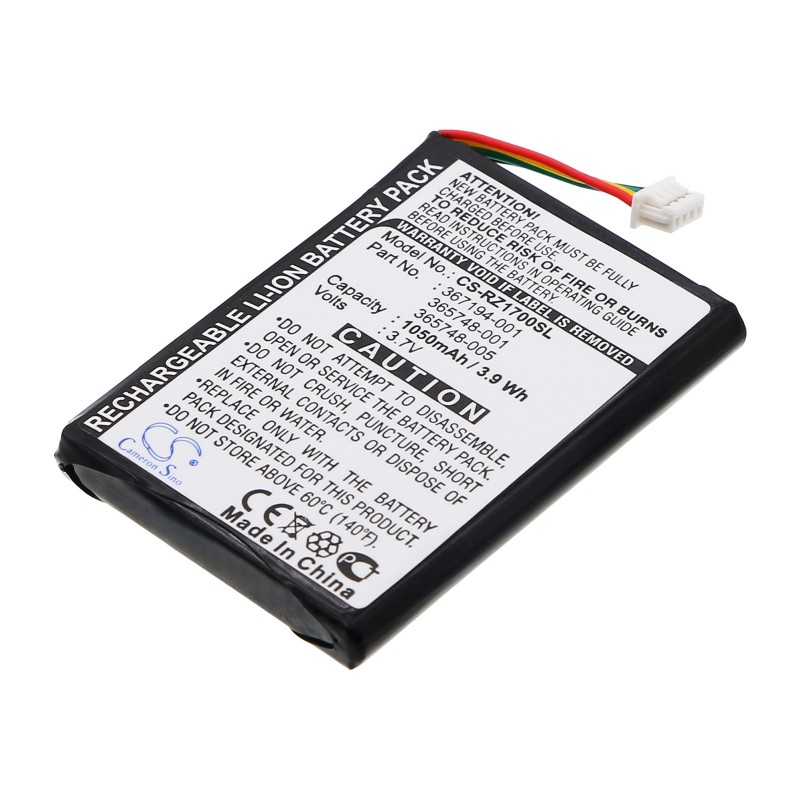 Batterie pour HP 367194-001 (1050 mAh/3.89 Wh, 3.7 V)