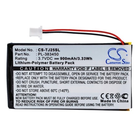 Batterie pour Sony Clie PEG-TJ35 (900 mAh/3.33 Wh, 3.7 V)