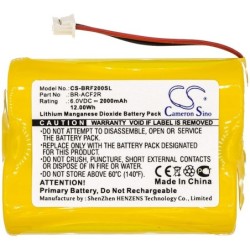Batterie pour Panasonic BR-ACF2R (2000 mAh/12 Wh, 6 V)