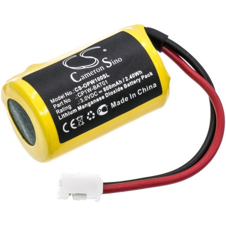 Batterie pour Omron CP1W-BAT01 (800 mAh/2.4 Wh, 3 V)