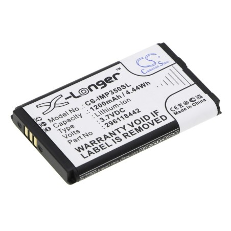 Batterie pour Ingenico IMP350-USBLU01A (1200 mAh/4.44 Wh, 3.7 V)