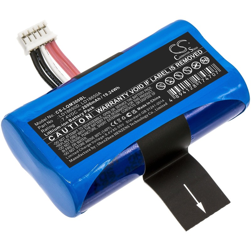 Batterie pour Pax A910 (2600 mAh/19.24 Wh, 7.4 V)
