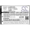 Batterie pour VeriFone VX600 Bluetooth (1350 mAh/5 Wh, 3.7 V)