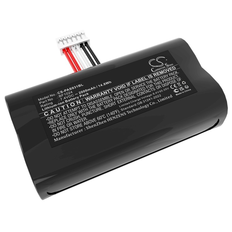 Batterie pour Pax BF1024 (2000 mAh/14.8 Wh, 7.4 V)