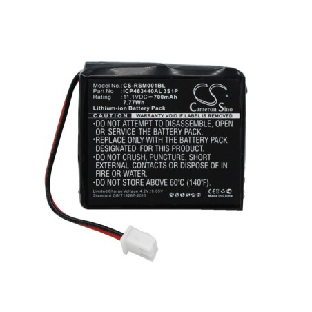 Batterie pour Ratiotec 79019 (700 mAh/7.77 Wh, 11.1 V)