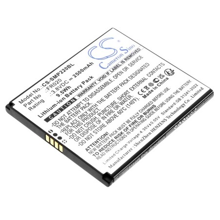 Batterie pour Sunmi P2 Mini (2500 mAh/9.5 Wh, 3.8 V)