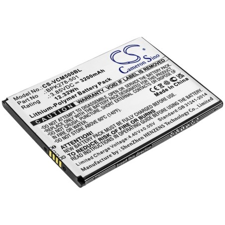 Batterie pour VeriFone CM5 (3200 mAh/12.32 Wh, 3.85 V)