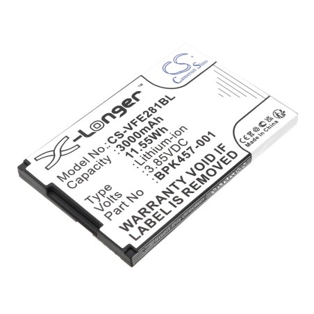 Batterie pour VeriFone e280s (3000 mAh/11.55 Wh, 3.85 V)