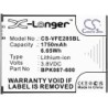 Batterie pour VeriFone E285 (1750 mAh/6.65 Wh, 3.8 V)