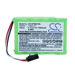 Batterie pour VeriFone CPU-5 (1500 mAh/9 Wh, 6 V)