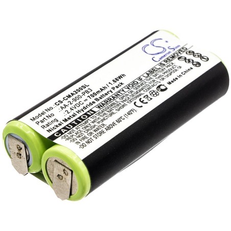 Batterie pour Clarisonic Mia 2 (700 mAh/1.68 Wh, 2.4 V)