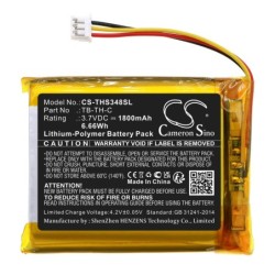 Batterie pour Therabody Smart Goggles (1800 mAh/6.66 Wh, 3.7 V)