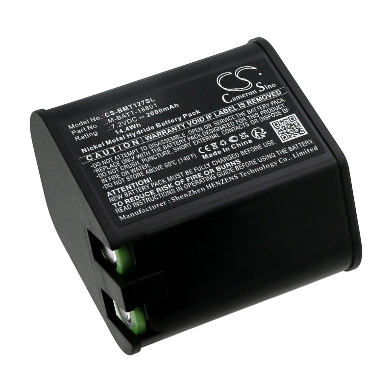 Batterie pour Brady TLS PC Link (2000 mAh/14.4 Wh, 7.2 V)
