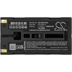 Batterie pour Extech S2500 (2600 mAh/19.24 Wh, 7.4 V)