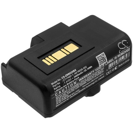 Batterie pour Zebra RW320 (3400 mAh/25.16 Wh, 7.4 V)