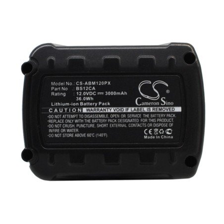 Batterie pour AEG BS12CA (3000 mAh/36 Wh, 12 V)