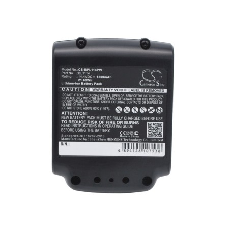 Batterie pour Black & Decker SSL20SB-2 (1500 mAh/21.6 Wh, 14.4 V)