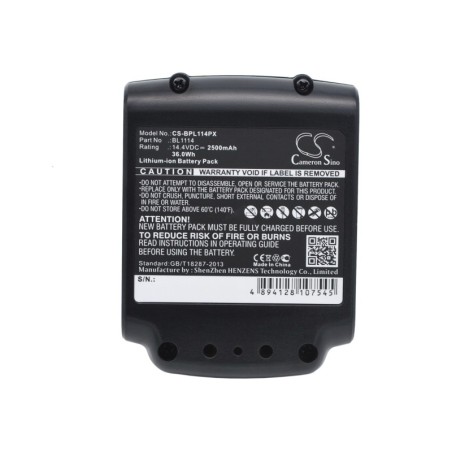 Batterie pour Black & Decker SSL20SB (2500 mAh/36 Wh, 14.4 V)