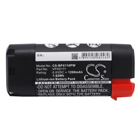 Batterie pour Black & Decker VPX2102 (1200 mAh/7.92 Wh, 6.6 V)