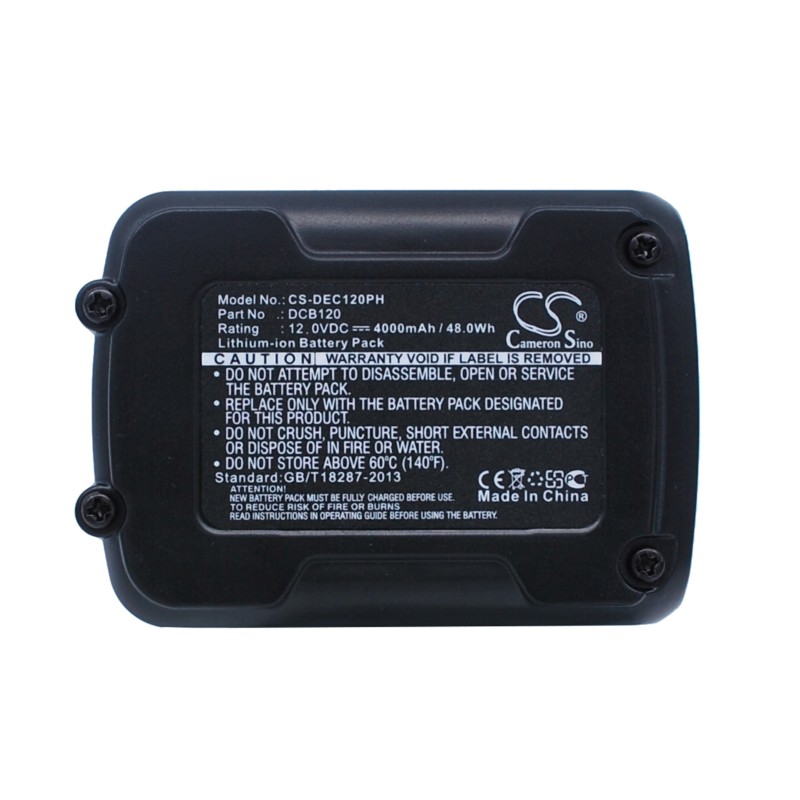 Batterie pour DeWalt DCB120 (4000 mAh/48 Wh, 12 V)