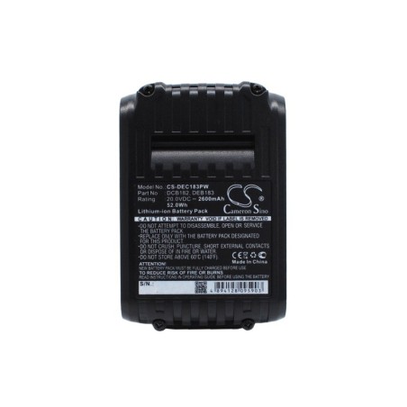 Batterie pour DeWalt DCN690 (2600 mAh/52 Wh, 20 V)