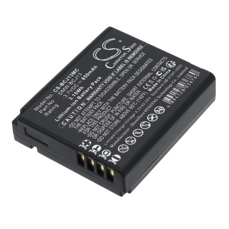Batterie pour Panasonic DMW-BCJ13E (850 mAh/3.15 Wh, 3.7 V)