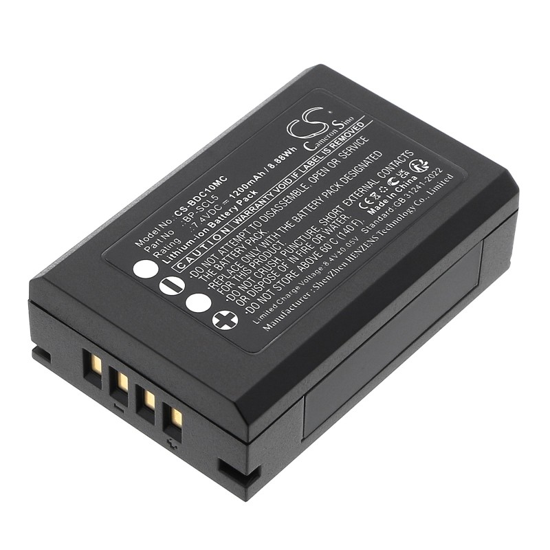 Batterie pour Leica 24003 (1200 mAh/8.88 Wh, 7.4 V)