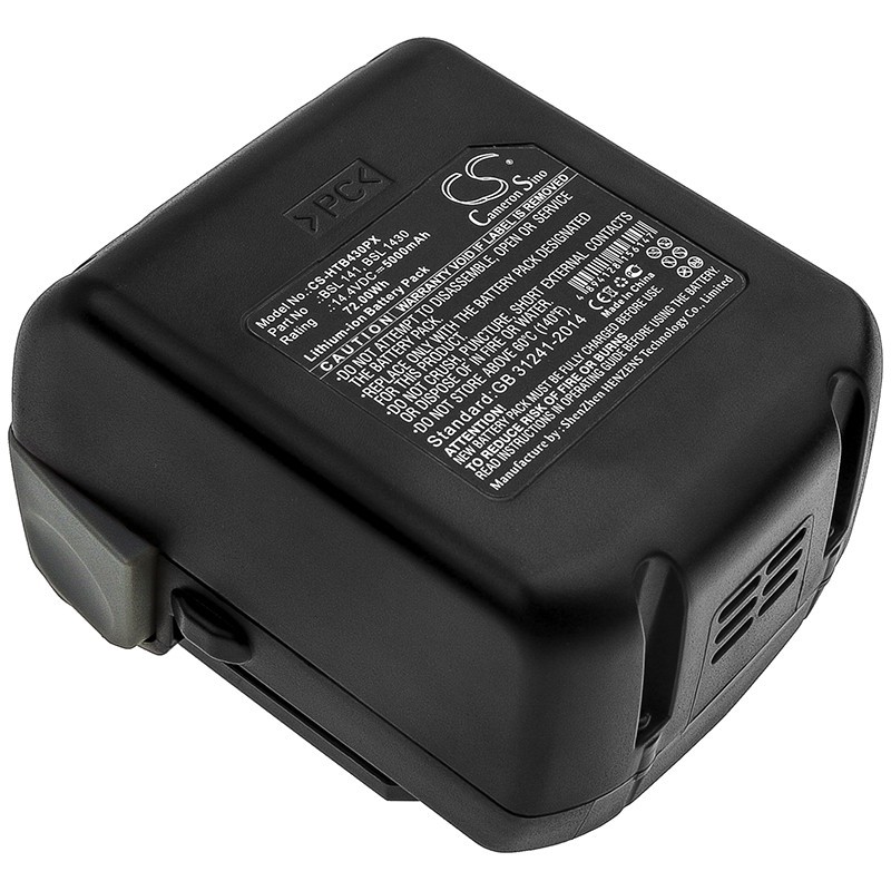 Batterie pour Hitachi DS 14DBL (5000 mAh/72 Wh, 14.4 V)