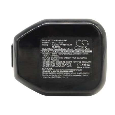 Batterie pour Hitachi DN7DV (1500 mAh/10.8 Wh, 7.2 V)