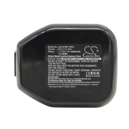 Batterie pour Hitachi DN7DV (3000 mAh/21.6 Wh, 7.2 V)