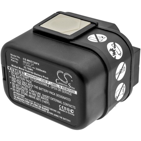 Batterie pour Milwaukee BS2E7.2T (3300 mAh/23.76 Wh, 7.2 V)