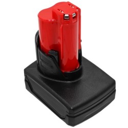 Batterie pour Milwaukee M12 BDDX (6000 mAh/72 Wh, 12 V)