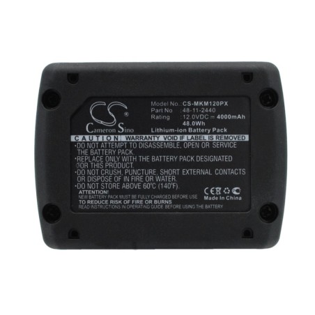 Batterie pour Milwaukee M12 CPP2B-402C (4000 mAh/48 Wh, 12 V)