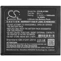 Batterie pour Olympus E-M1 (1900 mAh/14.06 Wh, 7.4 V)