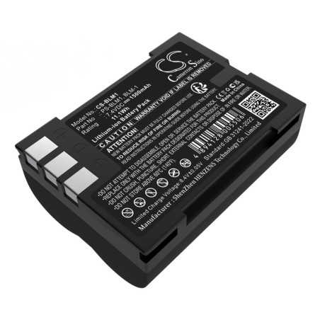 Batterie pour Olympus Evolt E-500 (1500 mAh/11.1 Wh, 7.4 V)