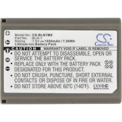 Batterie pour Olympus E-M5 (1050 mAh/7.98 Wh, 7.6 V)