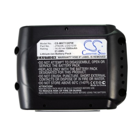 Batterie pour Makita BVR340 (1500 mAh/21.6 Wh, 14.4 V)