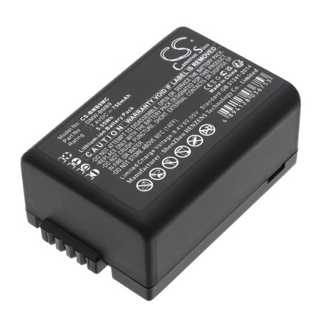 Batterie pour Panasonic DMW-BMB9E (750 mAh/5.55 Wh, 7.4 V)