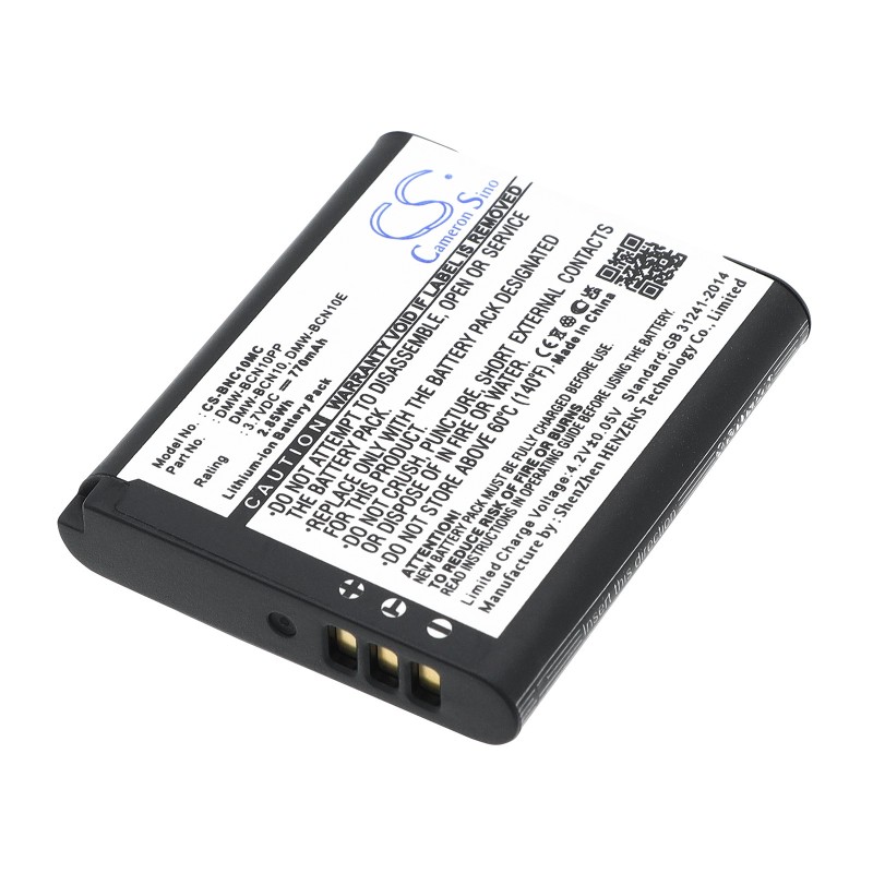 Batterie pour Leica BP-DC14 (770 mAh/2.85 Wh, 3.7 V)
