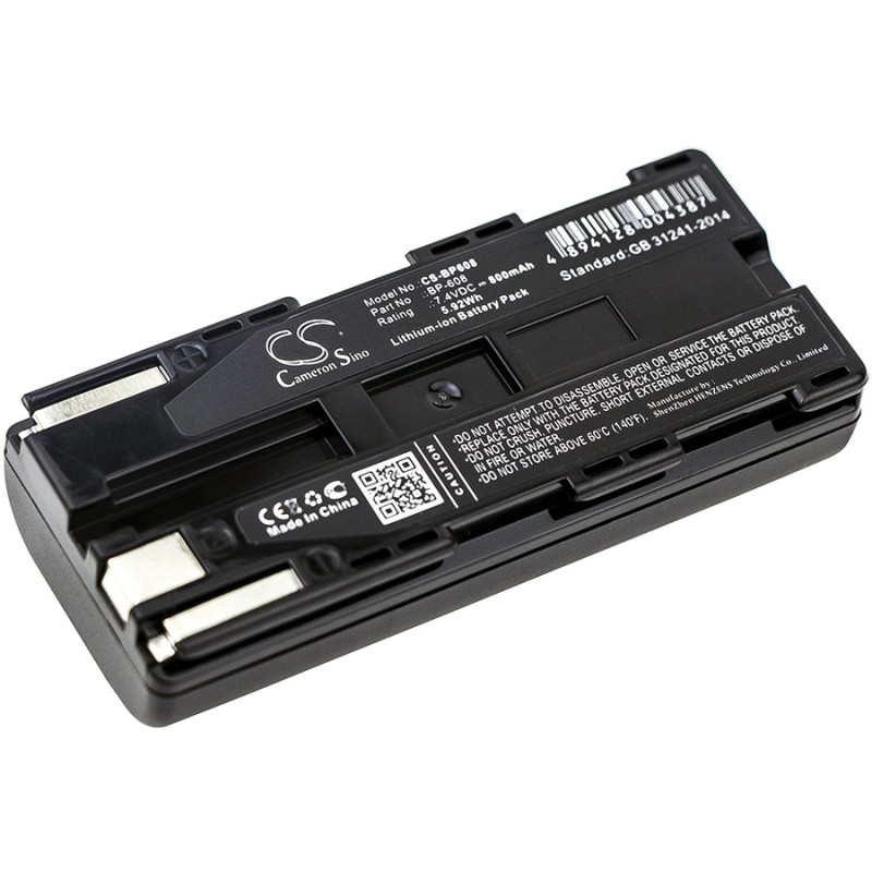 Batterie pour Canon  E30 (800 mAh/5.92 Wh, 7.4 V)