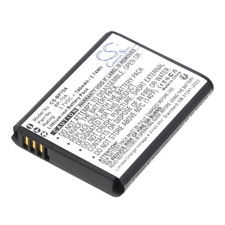 Batterie pour Samsung ST67 (740 mAh/2.74 Wh, 3.7 V)