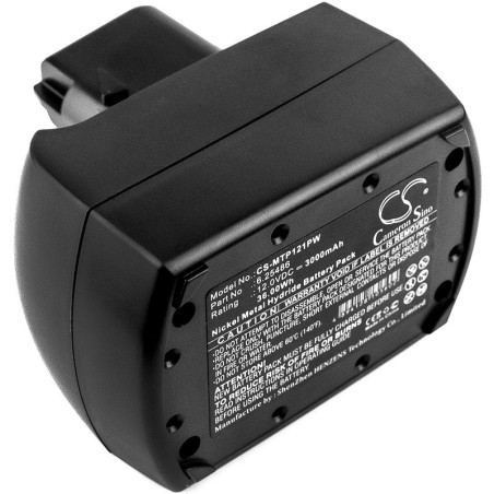 Batterie pour Metabo BS 12 SP (3000 mAh/36 Wh, 12 V)