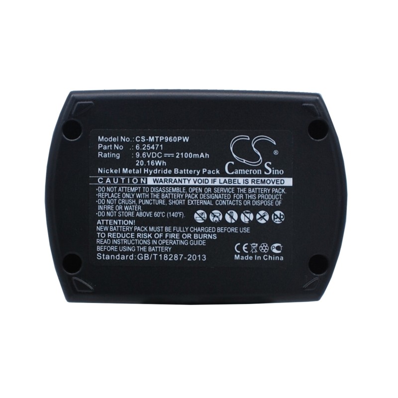 Batterie pour Metabo BS 9.6 (2100 mAh/20.16 Wh, 9.6 V)