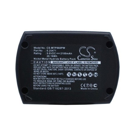 Batterie pour Metabo BSZ9.6 (2100 mAh/20.16 Wh, 9.6 V)