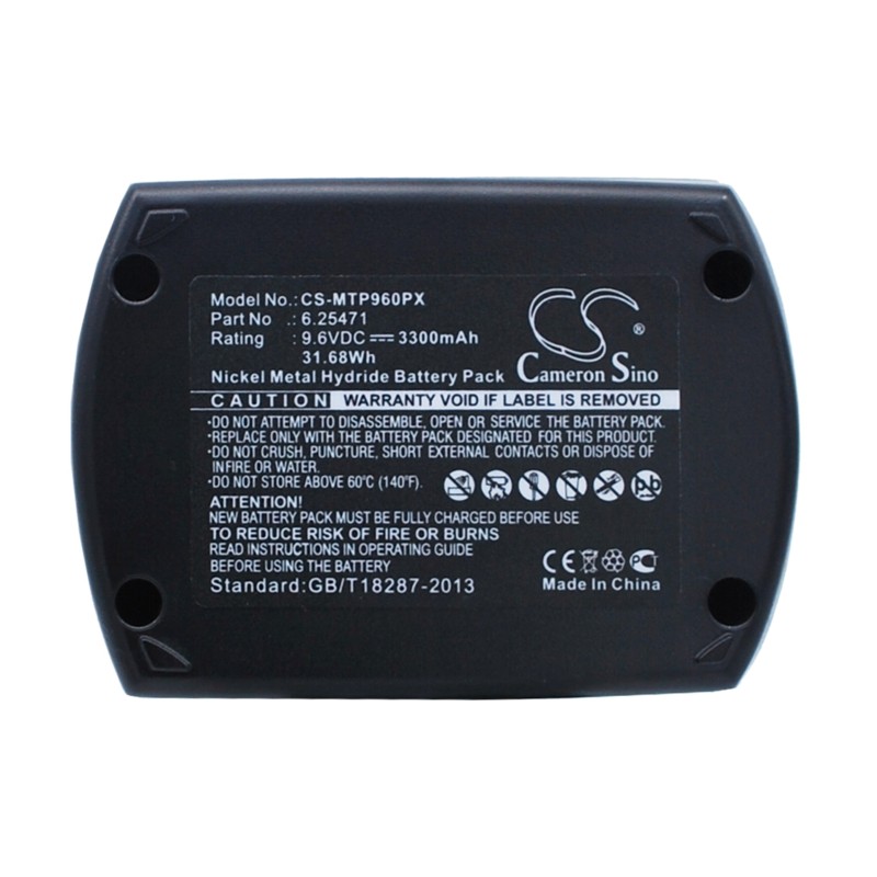 Batterie pour Metabo Implus (3300 mAh/31.68 Wh, 9.6 V)