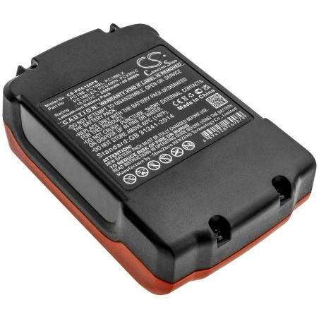 Batterie pour Porter Cable PC18B (2500 mAh/45 Wh, 18 V)